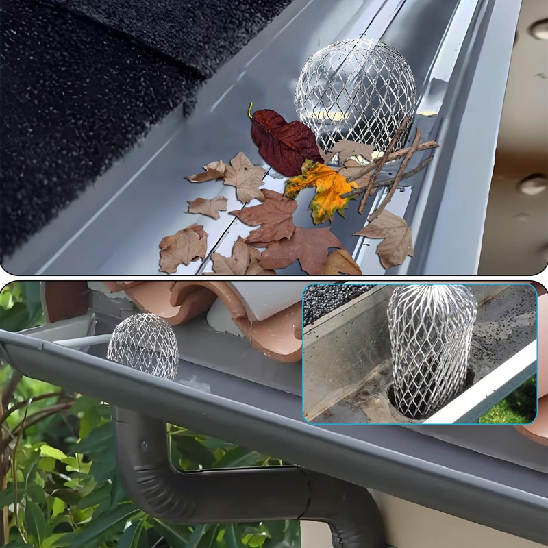 6 Pack Downspout Guard Filter, Gutter Downspout Guard Gutter Guard