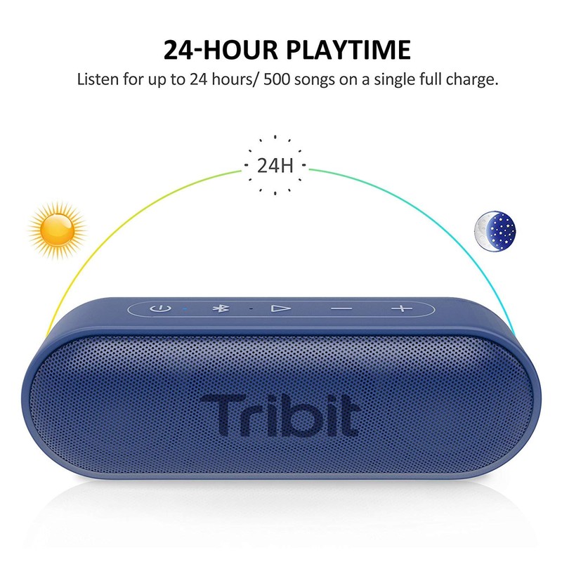 Tribit Bluetooth Speakers XSound Go [Upgraded] 16W Portable Wireless Speaker