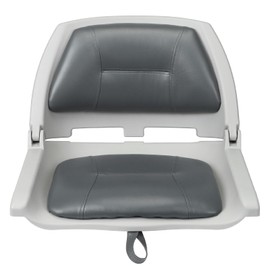 ERGOSEAT Folding Boat Seat Padded Folding Boat Chair with Backrest Marine BassJon Boat Seat