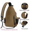 MOSISO Sling Backpack,Canvas Crossbody Hiking Daypack Bag with Anti-theft Pocket,