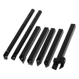 21pcs Lathe Machine Multi Tool Rod Holder Inserts Reamer for Rotary Tools with Carbide Inserts (8mm)