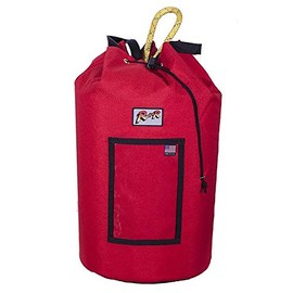 Rock-N-Rescue Grand Rope Bag with Drawstring Closure - Rock Climbing and Rescue Gear, Heavy Duty Waterproof Nylon Material,  300' of 1/2" Capacity, Medium, Red