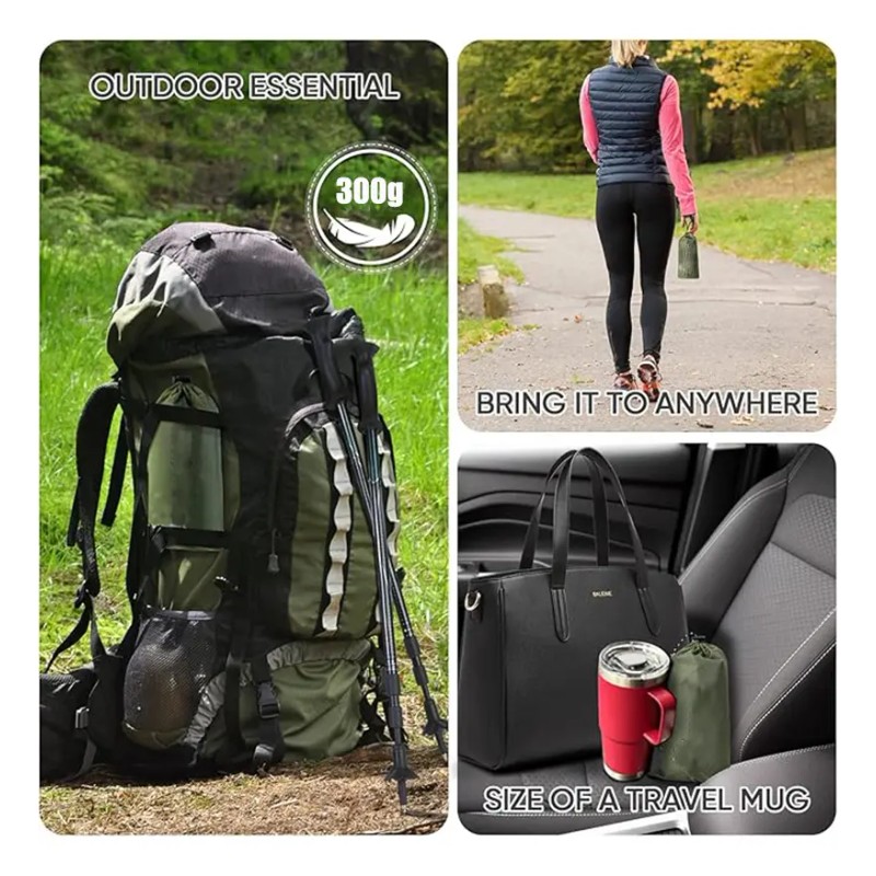Chubasquero Impermeable Portátil Con Manga Con Capucha