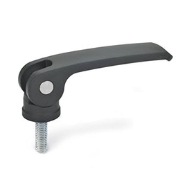 Ganter Standard Elements – Eccentric Tensioner with Screw (Pack of 1, Black, GN 927/63/M6/25 W/B