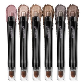 【Hot】LUXAZA 6PCS / 10PCS Eyeshadow Stick,Shimmer And Matte Brown Metallic Cream Eyeshadow Pencil Crayon with Smudge-proof & Waterproof, Eye Brightener Stick Cream Eyeshadow Stick Set Makeup Cosmetic:_shimmer - peach mint