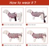 Jiupety Dog Recovery Suit Adjustable, Dog Bodysuit for Abdominal Wound