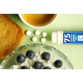 Lactosolution 15000 FCC - Lactase Enzyme Additive for Lactose Intolerance - 75 Tablets - Refill Pack