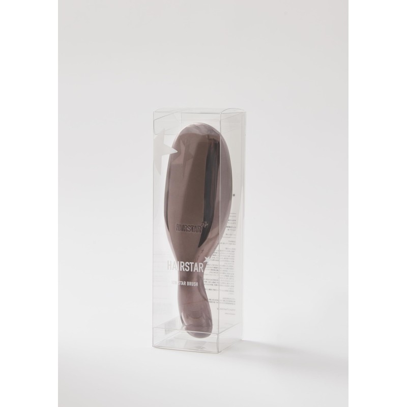 HAIRSTAR Ion Star Brush Hair Brush Negative Ion (Chrome Black)