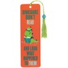 Dinosaurs Didnt Read Beaded Bookmark