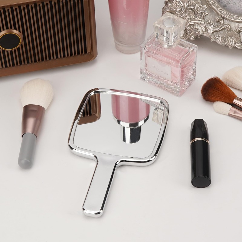 BUNCHBRAVO Compact Hand Mirror - Water Ripple Design, Square Handheld