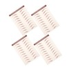 4sheets Eyebrow Stickers Realistic Hair-like Temporary Eyebrow Transfers for Women Easy Application Natural Adhesive Brown Zx