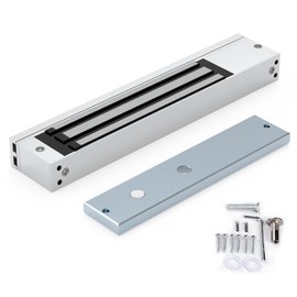 GERSIK Magnetic Lock, 600LBS 280kg Holding Force Electromagnetic Lock, DC 12V Fail-Safe Mode Access Control System, Outswing Door Security