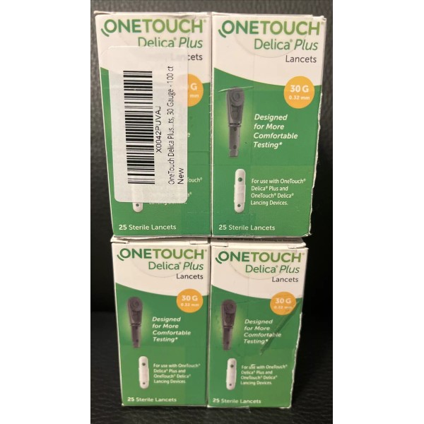 OneTouch Delica Plus 30G Lancets (Pack of 100 Units -4