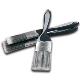 ROLLINGDOG Oval Cutting Brush Set, 1.5", 2", 2.5" for Window Frames, Trim, Corner, Skirting, Gloss Edging, Painting, Decorating, 3 Piece Set