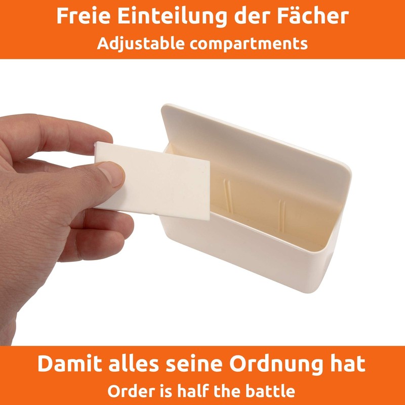 ECENCE Magnetic Pen Holder, Magnetic Pen Holder with 2 Compartments