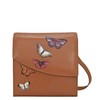 Anuschka Women's Original Hand-Painted Vegetable Tanned Leather Flap Messenger Crossbody