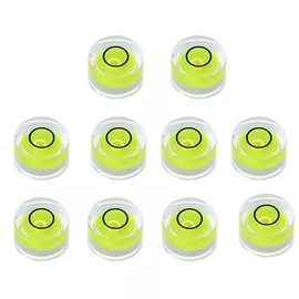 10PCS Precision Round Bubble Level Mini Spirit Level DIY Measuring Tool Kit (20x9mm)