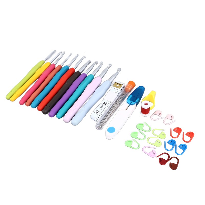 Crochet Hooks Set Multifunctional Handcrafted DIY Ergonomic Crochet Knitting Needles