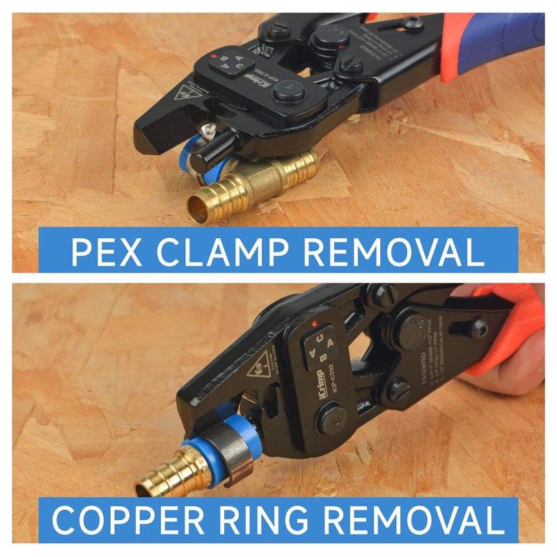 iCrimp PEX Crimping Tool Set for Copper Crimp Ring and