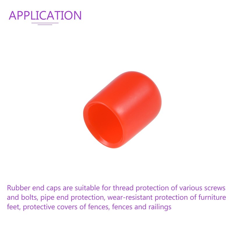 DMiotech 100pcs 9 mm ID Red Screw Thread Protection Rubber