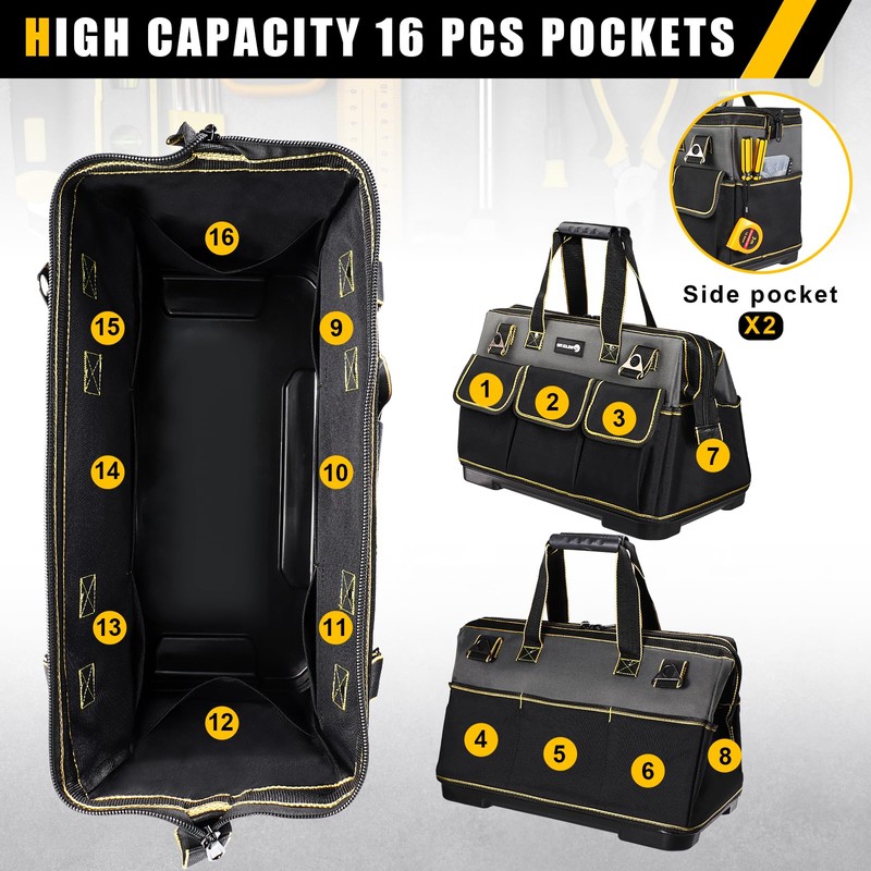WILAXI PRO 17 in Tool Bag For Men with Waterproof