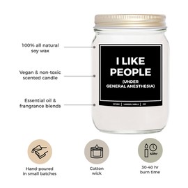 YouNique Designs Gift for Anesthesiologist Gift for Doctor, 8 oz Soy Candle Candle Gifts for Healthcare Workers - Cool, Unique Doctor Appreciation Gifts, Doctor Gift Ideas (Lavender & Vanilla A)