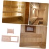 SEWACC Cedar Wood Sauna Room Air Vent Cover Sliding Grille