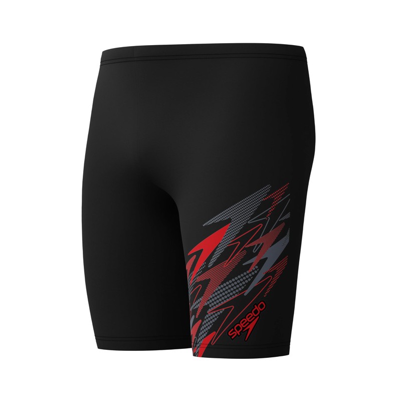 Speedo Medley Logo Jammer da Nuoto per Uomo, Nero, 38