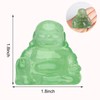Hguxmcu Fluorite Crystal Laughing Buddha Statue Meditation Decor Spiritual Art