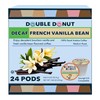 Double Donut Decaf French Vanilla Coffee Pods, Medium Roast Single