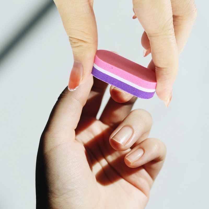 Nail Buffer Blocks 20 Pieces Double-Sided Mini Nail Files for
