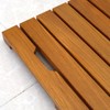 Heemab Solid Teak Bathroom Shower Mat, Anti-Slip Design, Comfortable and