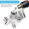 Vmuter 469Pcs SAE Rivet Nuts Kits, 304(18-8) Stainless Steel Flat