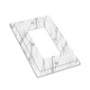 OILbiexn Decorative Outlet Covers with Modern Grey White Marble Print