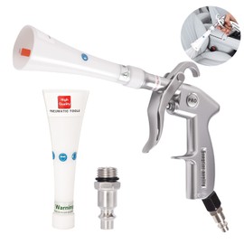 Aluminium Car Cleaning Gun with Tapered Nozzle, Air Blower for Car Detailing, Air Blow Blower Gun for Detailing, Car Detailing Tools, Used for Cars, Velvet, Furniture and Carpets (Silver)