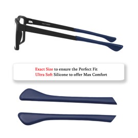 TenDye Replacement Earsocks Temple Sleeve for Oakley Volt Drop OX8167 Eyeglasses Frame, Blue Rubber Ear Sleeves