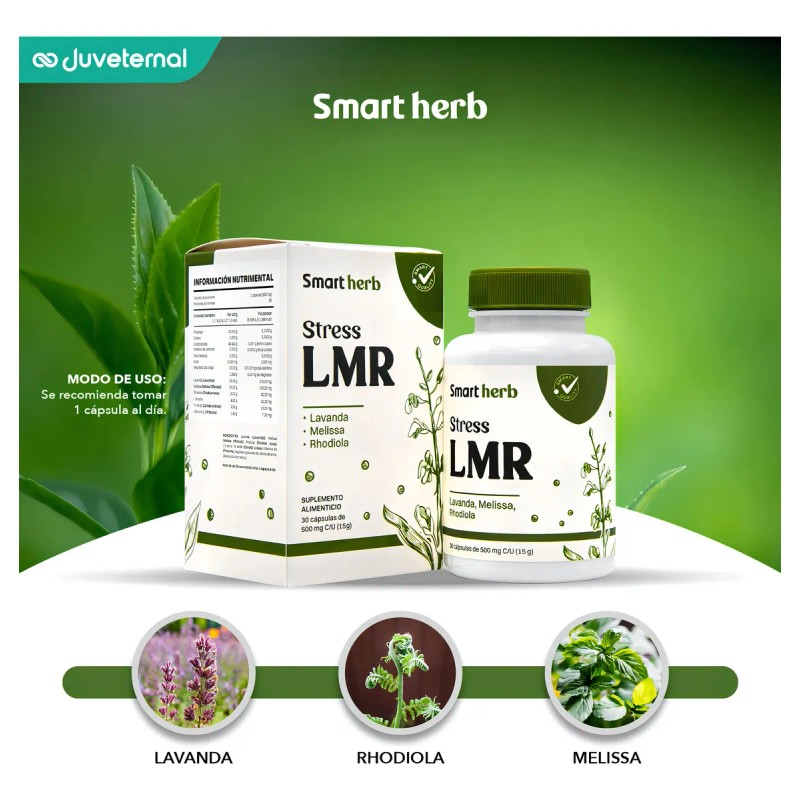 Anahuac Stress LMR Cpsulas Lavanda Rodiola Melissa Antiestrs