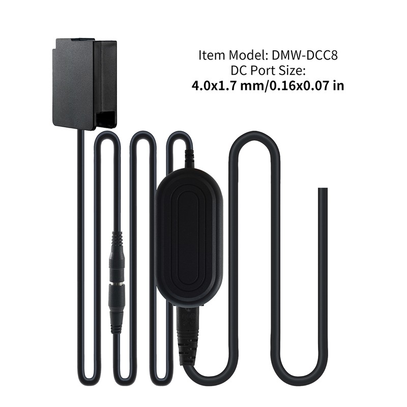 DMWDCC8 Fully Decoded Dummy Battery Set with AC Power Supply