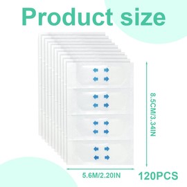 VYIBPDY 120 Piece Refill Tapes Instant Invisible Face Sticker Neck and Eye Lift Tape V-Shape Facelift Tape Invisible Thin Face Sticker Makeup Facelift Tools for Face