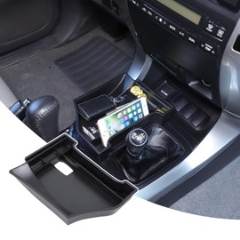 Heutamo Center Console Gear Shift Storage Box Compatible with Toyota Land Cruiser Prado 120 2003-2009, ABS Gear Shift Side Storage Box Center Console Organizer Tray
