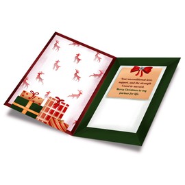 Prime Greetings Romantic Wife Christmas Card, Made in America, Eco-Friendly, Thick Card Stock with Premium Envelope 5in x 7.75in, Packaged in Protective Mailer