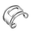 Diesel DX154804010 Unisex Oval D Logo Ring Stainless Steel, Stainless
