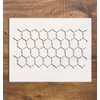 Chicken Wire Chain Link Fence Reusable Stencil 11x8.5 - Arts