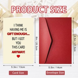 XYKEJ Funny Thank You Card, Humorous Thank You Cards for Him Her, Happy Appreciation Card for Mom Dad Friend