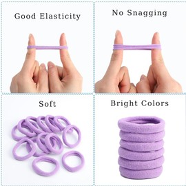 200PCS Hair Ties For Girls, Kids Hair Ties for Kids Girls Gifts, Brown Seamless Hair Bands for Kids & Toddlers, Small Hair Elastics with 4PCS Portable Hair Pulling Hook for Girls and Kids