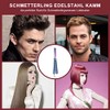 Cosswe Foldable Pocket Comb Spring Hair Styling Accessories for Hairdressing