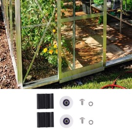 Greenhouse Door Wheel Replacement for Kits 22MM Sliding Anti Aging Lightweight Easy to Install for Halls and Other Models
