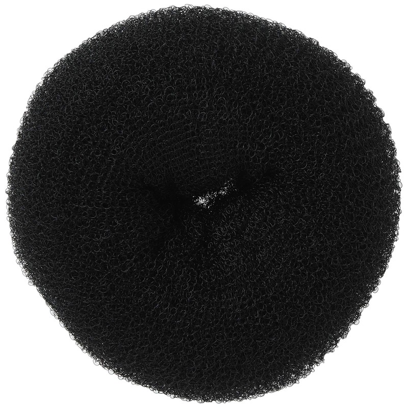 Diane Jumbo Hair Donut, Black, 5.5"