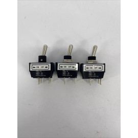 NTE LOT OF 3 NTE Electronics 54-366W Switch Waterproof Bat Handle Toggle DPST