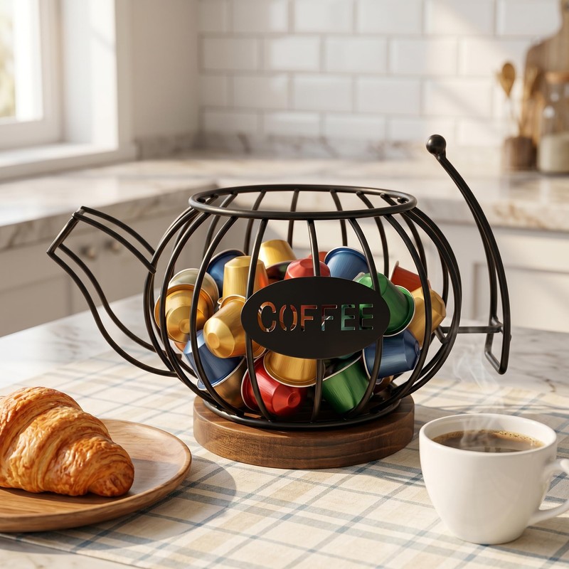 Coffee Pod Holder for Countertop, K Cup Storage Organizer with